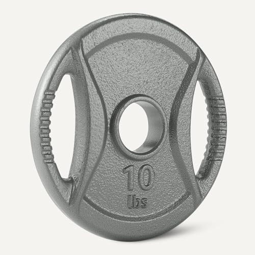 Amazon Basics 2-Inch Olympic Cast Iron Grip Weight Plates - Image 5