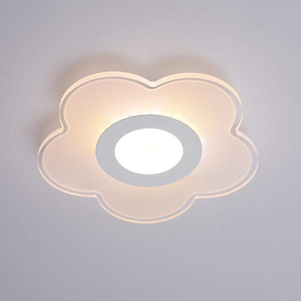 Uonlytech Modern Shape Corridor Light LED Ceiling Light Wall Lamp Acrylic Flush Mount Lighting Fixture for Home Hotel (8W, 12CM, Warm Light)