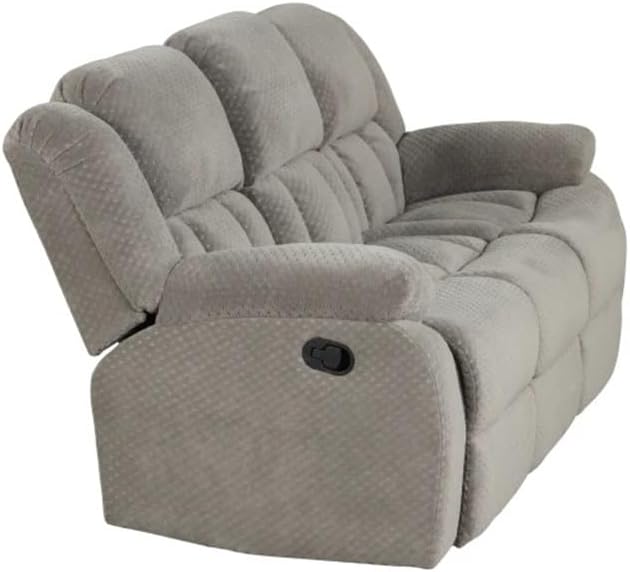 Manual Recliner Sofa Made with Chenille Fabric in