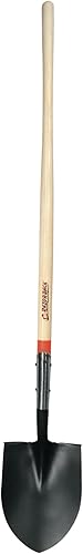 RAZOR-BACK 45519 - Pala de punta redonda, espalda abierta con mango de madera