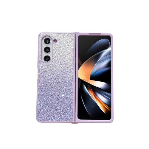 Étui Paillettes pour Samsung Galaxy Z Fold 5 Accessoires Coque Antichoc Z Fold 4 3 Lavande