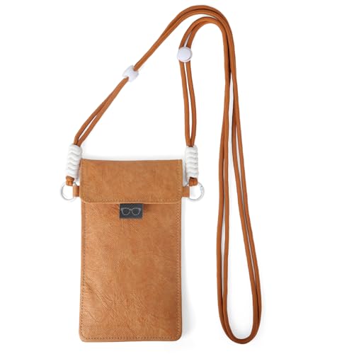 Image of MINI Corss-bady Eyeglasses Bag - Fashion Storage for Sunglasses, Eyewear,Compatible with Phone, Makeup