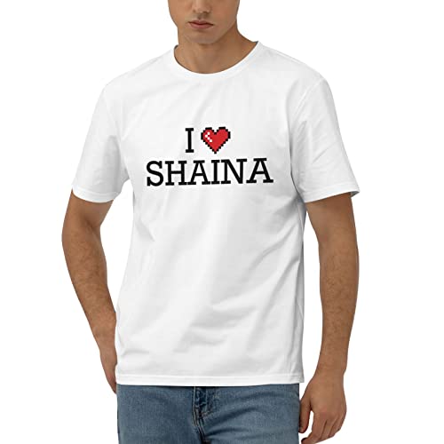 gaeruite Funny Mens Tshirts I Love Shaina T Shirt Funny Tees for Women (Color : Colour, Size : Medium)