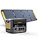 VTOMAN FlashSpeed 1500 Power Station with 200W Pro Solar Panel, 1548Wh/1500W LiFePO4 Battery Solar Generator with 230V AC Output/Input, 100W USB Port, Full Charge within 1H for Camping, RV, Trip, Home