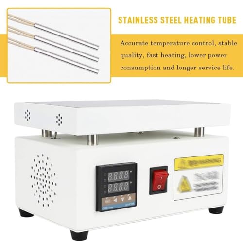 Máquina Manual para Envolver celofán en Cajas de té, selladora térmica de sobremesa de 0 a 300 °C con Control PID y Almohadillas Antideslizantes, versátil máquina retráctil (12x20cm)