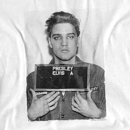 Popfunk Elvis Presley Army Mug Shot Rock 'n' Roll T Shirt