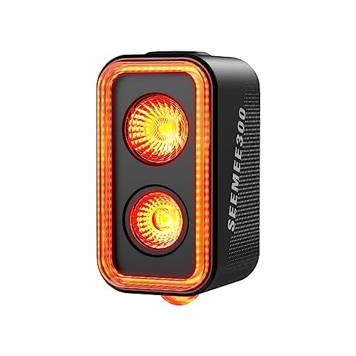 Best Trek Bike Shop Available in 2024 - Bike Tips Magicshine SEEMEE 300 Bike Taillight,300 Lumen Bike Tail Light,5 Night & Daytime Modes,Smart Brake Sensor IPX6 Waterproof USB-C Rechargeable Rear Bike Light for Night Riding