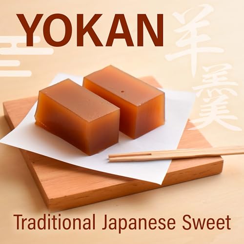 YAMASAN KYOTO UJI Yokan Japanese Traditional Wagashi Sweets - Sweet Koshian Anko Paste Jelly Cake, Wasanbon Sugar, No Coloring, Gluten Free, Made in Japan 240g(8.4OZ)