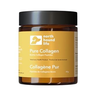 North Hound Life Pure Collagen for Dogs - 100% Grass-fed Bovine Collagen Peptides - Pure Single Ingredient - Joint, Mobility, Muscle and Skin + Coat Support.