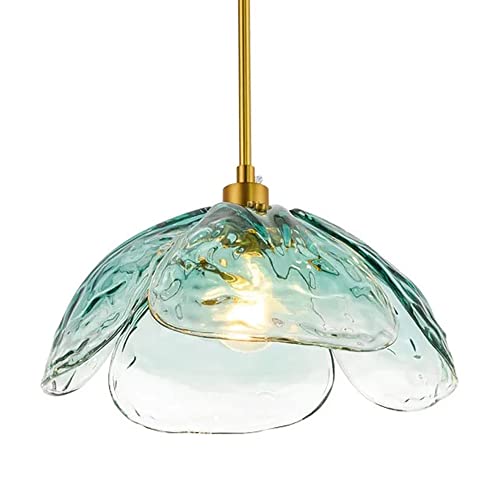Lustre fleur de 34 cm avec tige en métal pour salle à manger