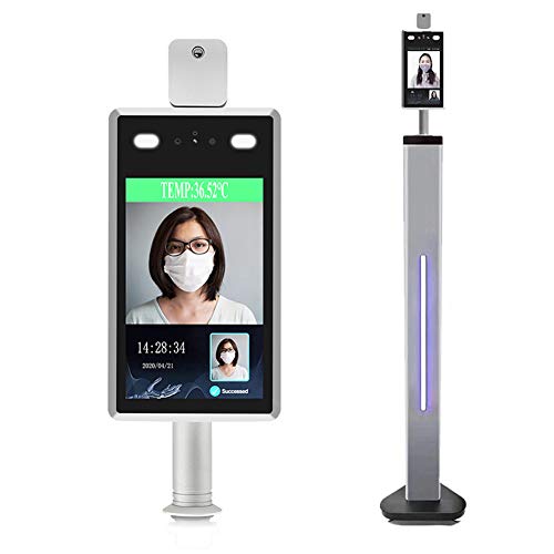 Face Recognition Temperature Measurement System - Infrared Non-Contact Body Temperature Detection Terminal Scanner, Face Thermometer Camera for Entrance and Exit of Office, Station, Time Clock Machine