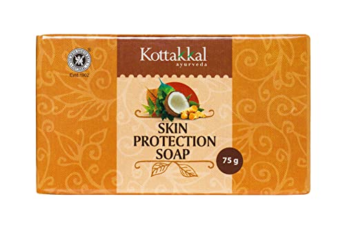 Image of Kottakkal ayurveda Skin Protection Soap - 75 gm, With Natural Ingredients (Pack of 5)