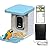 Smart Bird Feeder with Camera & AI Identifies 11,000+ Species, Solar Panel Included, 2.8K HD Live View,IP66 Waterproof 64GB Memory Wireless Outdoor Bird House, Ideal Gift for All