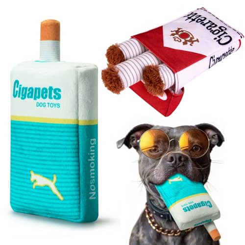 ZXTGBQ Hundespielzeug Quietschend HHundespielzeug Zigarette Lustiges Hunde Plüsch Spielzeug Hunde Zigaretten Spielzeug Interaktives Hundespielzeug Quietschspielzeug Welpen Geschenk Hundezubehör