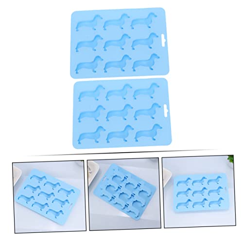 Molde para cubitos de hielo de silicón en forma de perro miniatura 6