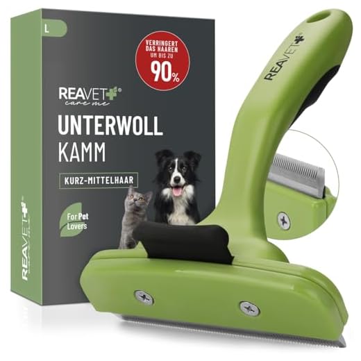 ReaVET Unterwollkamm für Hunde und Katzen