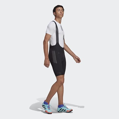 adidas Bermuda masculina acolchoada Adiventure para ciclismo, Preto, M