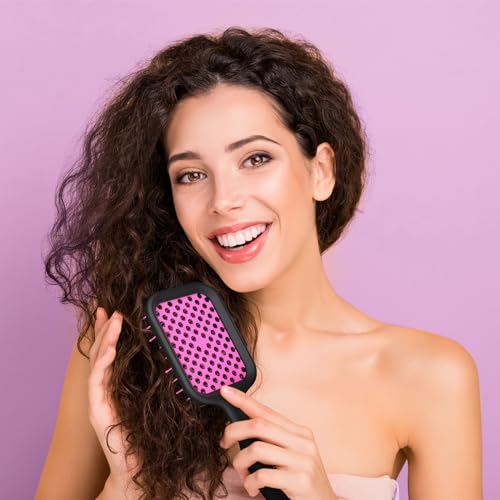 Hair Brush, SHINLEA Detangling Hair Brush Curly Hair brushs For Wet & Dry Hair, Scalp Massage Detangler Brush, Speed Dry Vented Detangle Hair Brush for Women, Men, kids(01) - Image 6