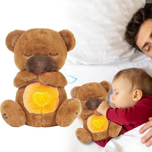 Soothing Plush Toy, Breathing Sleep Doll, Calming Music Stuffed Animal, Skin-Friendly Comforting for Children, Babies, Boys, Girls, Friends, Family, 11.81 Inches, 265g, Velvet - Image 8