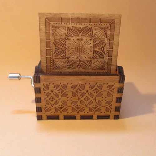 Image of Zesta Lion King Wooden Musical Box Gift | Vintage Music Crank Mini Collectible for Girlfriend, Boyfriend, Husband, Wife | Unique Musical Gifts for Music Lovers | Classic Wooden Box