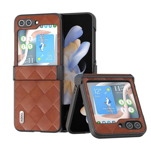 Housse Samsung Galaxy Z Flip 5 5G marron pour éviter les rayures d'écran et bris de charnière