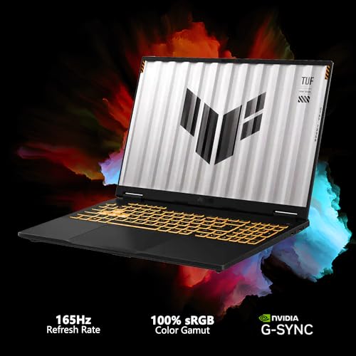 Image of ASUS TUF Gaming F16 Laptop 16 inch WUXGA IPS 165Hz (100% sRGB, GSYNC) Intel 16-core i7-14650HX 32GB DDR5 2TB SSD GeForce RTX 5060 (Up to 572 AI TOPS) RGB Backlit Thunderbolt Hi-Res WiFi6E Win11Pro ICP Hub