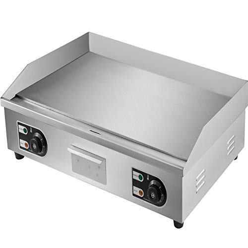 4400w Grill Plate Electric 77cm Countertop Griddle Griddleplatte Edelstahl Gastro Grill BBQ Kochplatte für Barbecue BBQ Cooking