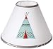 Aqua Blue and Gray Outdoor Adventure Teepee Baby, Childrens Lamp Shade