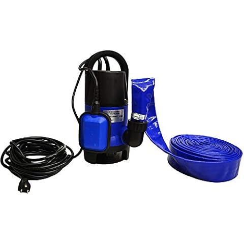 EZ Travel Collection Submersible Drain Pump and 25' Water Hose, Sump Pump Kit for Pools, Hot Tubs, Water Tanks, Ponds, and More (2,000 GPH) Cover