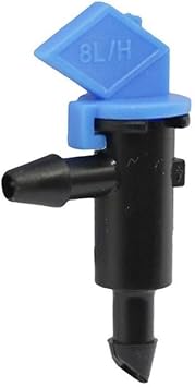 Gardening Watering System Tools 10 Pcs 4L 8L 16L Dripper Garden Watering Greenhouse Plants Irrigation Watering Drip 1/4 Inch Nozzle Sprayer Can Be Disassembled Color 8L