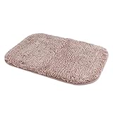 SEISSO Alfombra Baño Alfombrillas de baño Suave y acogedora, Agua súper Absorbente, Antideslizante, Gruesa para Dormitorio de baño 50x80cm Marrón