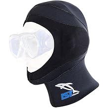 IST HD-6 Dual Layer 5mm Neoprene Dive Hood, Use with ProEar Mask