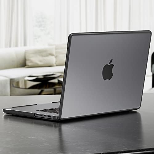 INVZI MacBook Pro 14 inch Case 2021 2022 Release A2442 M1 Pro / Max with One-Piece Molding Tech - Heavy Duty Hard Shell Protective Cover with TPU Bumper for MacBook Pro 14" Matte Gray
