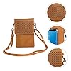 UPKOCH Moderne Handytasche mit Transparentem Sichtfenster Verstellbarem Schulterriemen Pu leder Leicht Kratzfest Atmungsaktiv Modische Crossbody Tasche für Damen Alltag und Freizeit #4