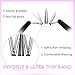 VEYESBEAUTY Manga Lash Clusters Eyelash Extensions Thin & Invisible Band DIY Individual False Eyelashes Newbie's Five-Second Series Wispy Lash Tray for Self-application, Lashes 8-18mm Mixed Length