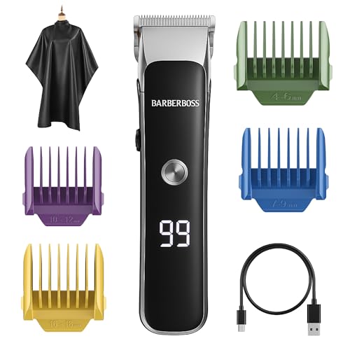Tondeuse visage et barbe Barberboss compacte à molette