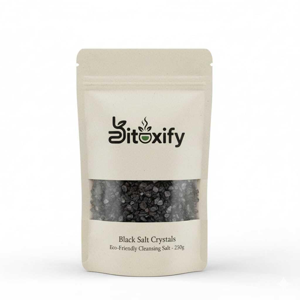 Aura Cleansing Black Salt Bath Crystals for Bath Tub and Foot Soak, Mineral Rich Bath Salt, Dissolves Easily in Warm Water, Home Spa Bath Care, Coarse Bath Salt Granules, 250 g-picture-13
