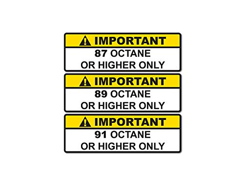 Hachi Auto Set of 3 x Regular Gas Gasoline 87