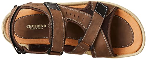 Image of Centrino Men's Sandal |Fisherman EVA Sandals with Cushioned Insocks, Hook & Loop Strap | Trendy and Sporty Design, Premium Upper, Closed Sandal - For Spring Summer Travelling, Walking (2332)