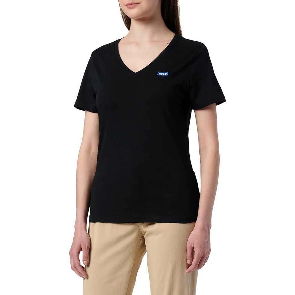 HUGO Women's Classic V_B 10258021 01 T_Shirt, Black001,