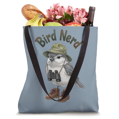 Bolso Tote para observación de aves Tufted Titmouse miniatura 4