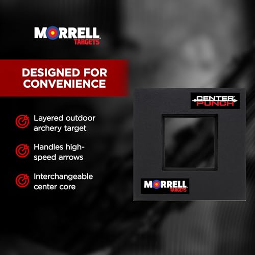 Image of Morrell Targets Center Punch Foam Frame with High Roller Insert, Layered Archery Block for Compound Bows and Crossbows