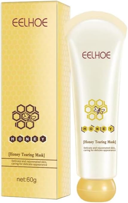 TAIKELOP Honey Tearing Peel Mask,Honey Tearing Mask Peel Mask Dead Skin Clean Pores Shrink,Pro-herbal Refining Peel-off Facial Mask,For All Skin Types Women