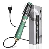 3.【Diseño actualizado del cepillo de aire caliente】: pasador de nailon con bola de masaje y cerdas con mechones para desenredar fácilmente y agarrar mejor el cabello. Diseño de cepillo ovalado único para alisar el cabello y eliminar el frizz adicional de tu cabello.