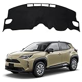 トヨタ 新型 ヤリスクロス ダッシュボードマット 車種専用設計専用 ヤリスクロス 車内 ダッシュボードカバー TOYOTA YARIS CROSS 日焼け防止 ダッシュボード 保護マット インテリア アクセサリー 内装パーツ (ヤリスクロス・YARIS CROSS, ブラック)