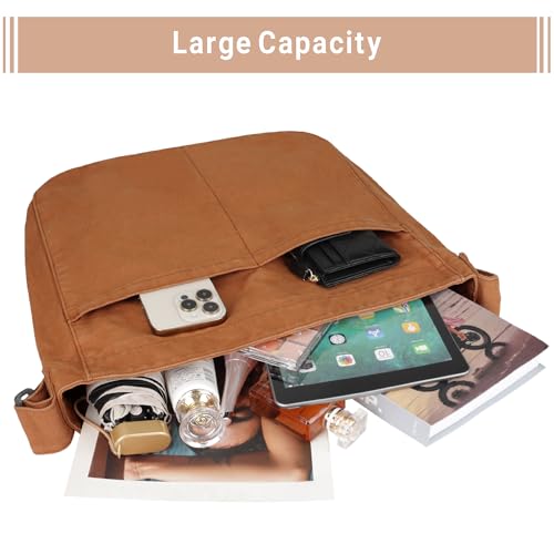 Bolso Tote de Lona para Mujer Grande Hobo Cruzado Casual miniatura 5