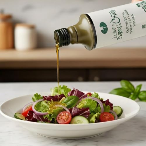 BORGUNTO | Włoska oliwa z oliwek extra vergine 12x500ml (6L) | Idealna do aromatyzowania mięs, ryb, sałatek i pierwszych dań - ekstrakcja na zimno