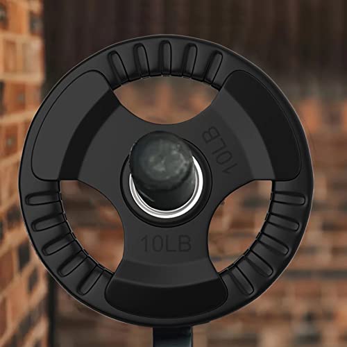 Elevens Bumper Plates Olympic Rubber Weight Plate Set 10/25Lb 2-Inch Steel Insert For Olympic Bars For Strength Training, Weightlifting And Crossfit, 1 Pcs #TOP6