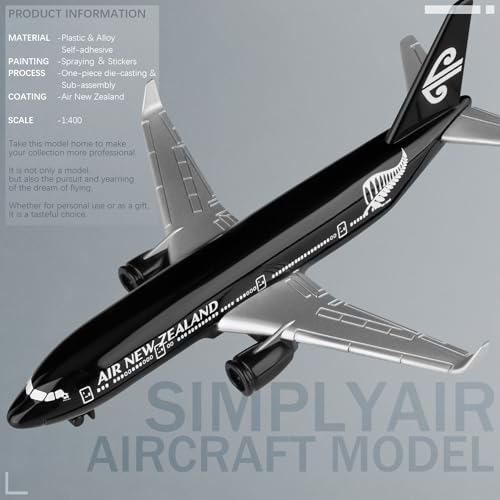 SimplyAir 1/400 Air New Zealand Airplane Model Kits Plastic Airplane Model for Collection and Display - Image 4