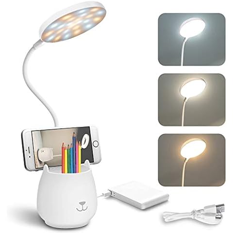 Lámpara de Escritorio BelonLink LED con Portalápices y Control Táctil Cover